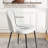 7-Piece Rectangular Dining Table Set With 6 Upholstered Dining Chairs 67" 6-Person Double Pedestal Dining Set-1404007393-1404007407