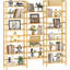 Bamboo Three Width Shallow Bookshelf And Bookshelf