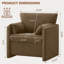 Fauteuil d'appoint surdimensionné en chenille 32,7 po-802451605