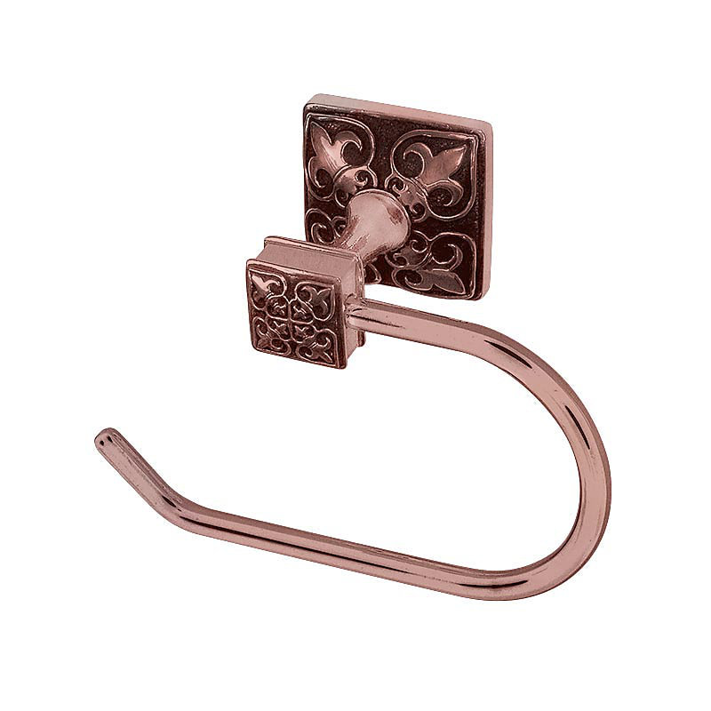 Fleur de Lis Wall Mounted Toilet Paper Holder, Antique Copper