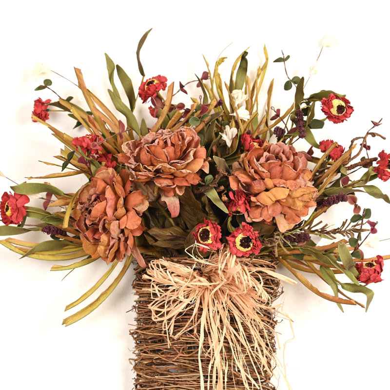 Panier floral 24 po, 24 po, Orange