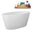 Baignoire autoportante 51 "avec drain interne Streamline-101686560