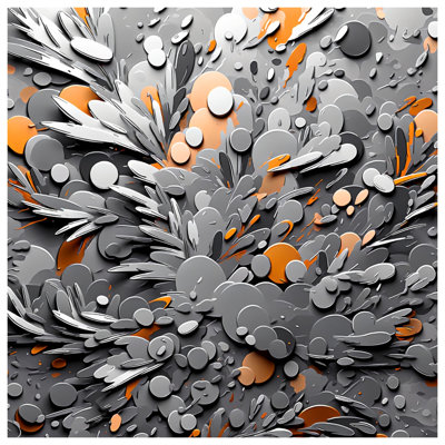 Couvertures abstraites grises et orange