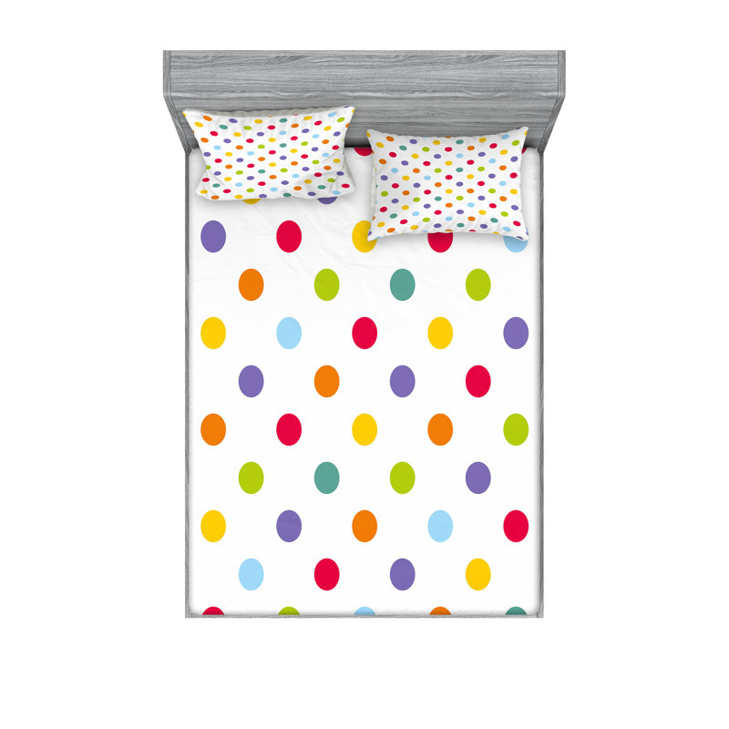 Multicolore ensemble de draps et taies décoratives à motif géométrique Ambesonne