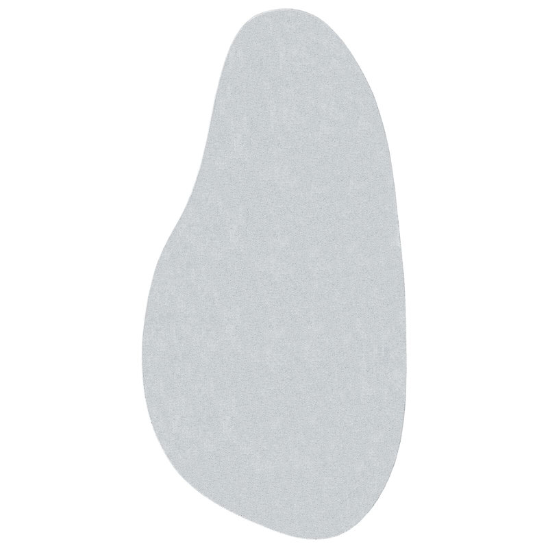 Rugs Grey Polyester Non-Slip Area Rug Waveform, Novelty 100 x 200 cm