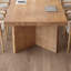 Grande table de conférence en bois massif pour 10 personnes
