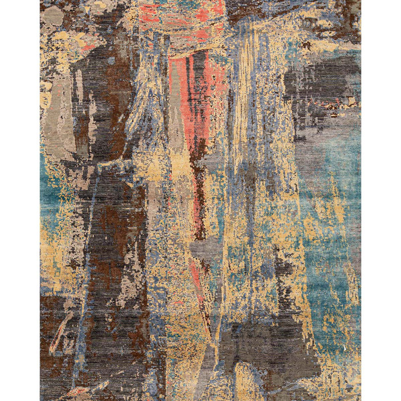 Abstract Area Rug, Rectangle 9' x 12'