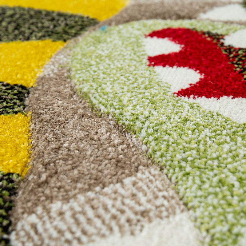 McCarty Shag Green Rug, Rectangle 160 x 230cm