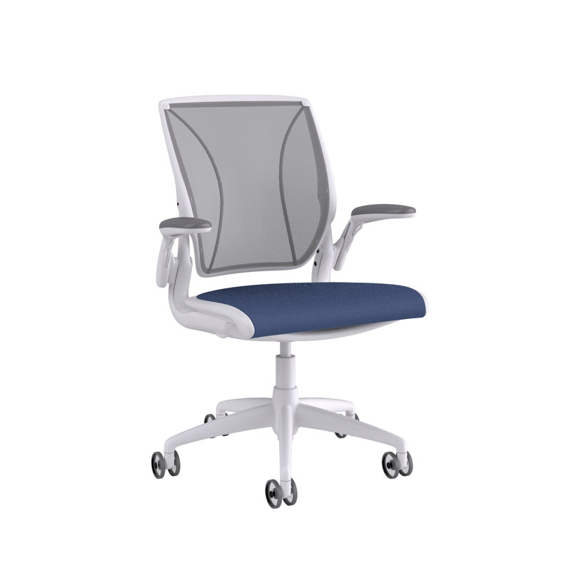 Diffrient World Wool Task Chair, White, Catena/Caraway, Corde/Medium Gray