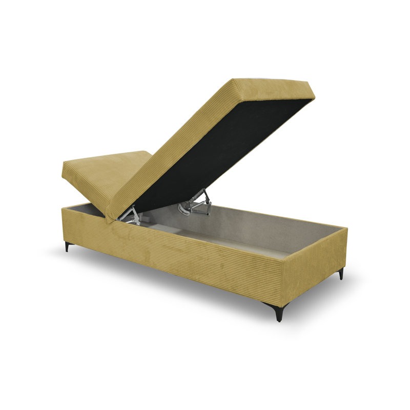 Obla Upholstered Chaise Lounge, Yellow