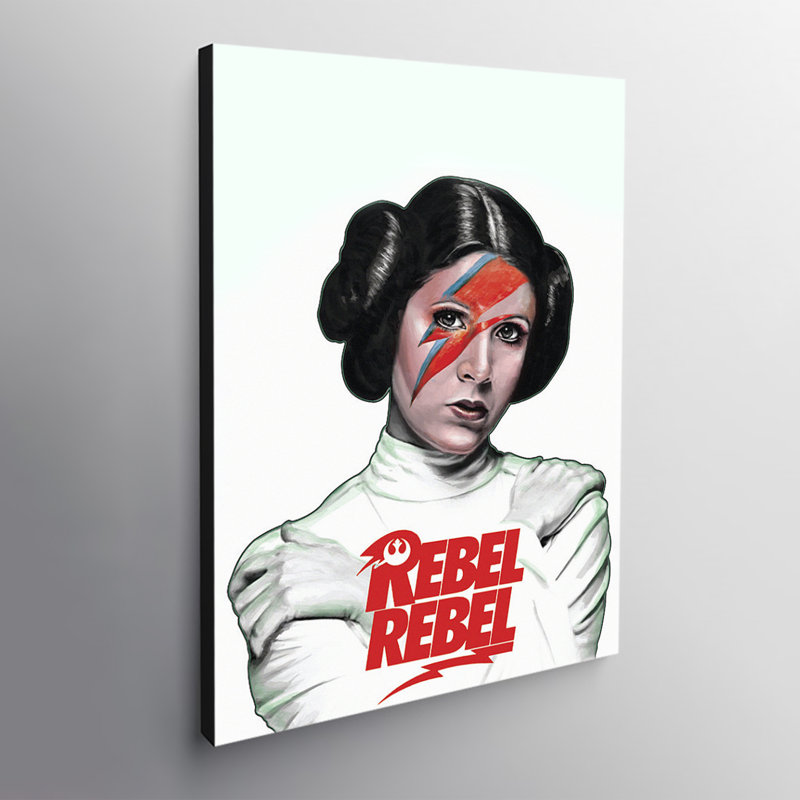 Rebel Rebel - Wrapped Canvas Print, 31cm H x 21cm W x 4cm D