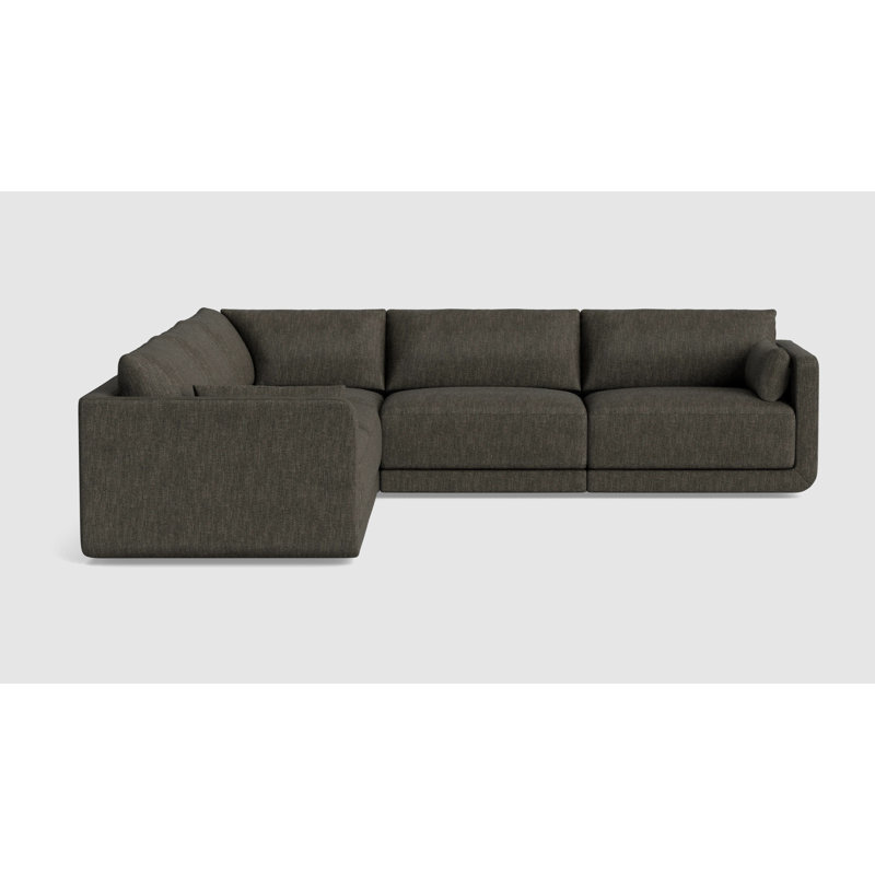 Eva Modular Sectional, Performance Weave - Onyx