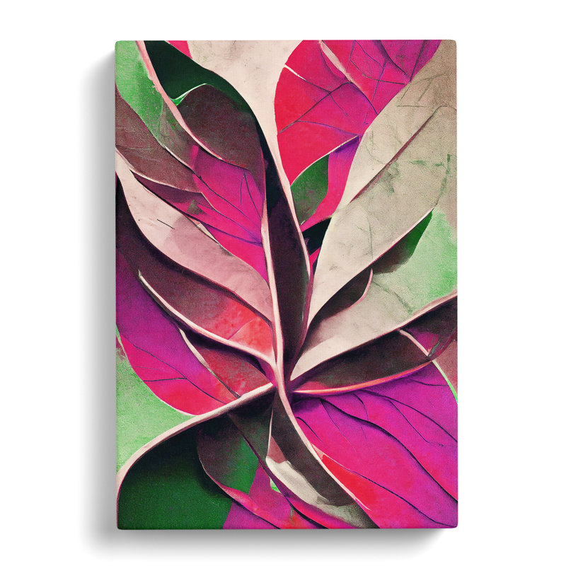 Leaf In Abstract No.5, 50cm H x 35cm W x 3cm D
