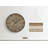 Clocks, 20" Round, Wall Clock, Brown, Transitional