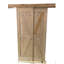 Portes de grange doubles en bois d'aulne avec ensemble de quincaillerie coulissante en bois-102356059