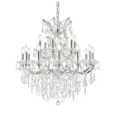 Lustre style bougie 19 lumières Stockard
