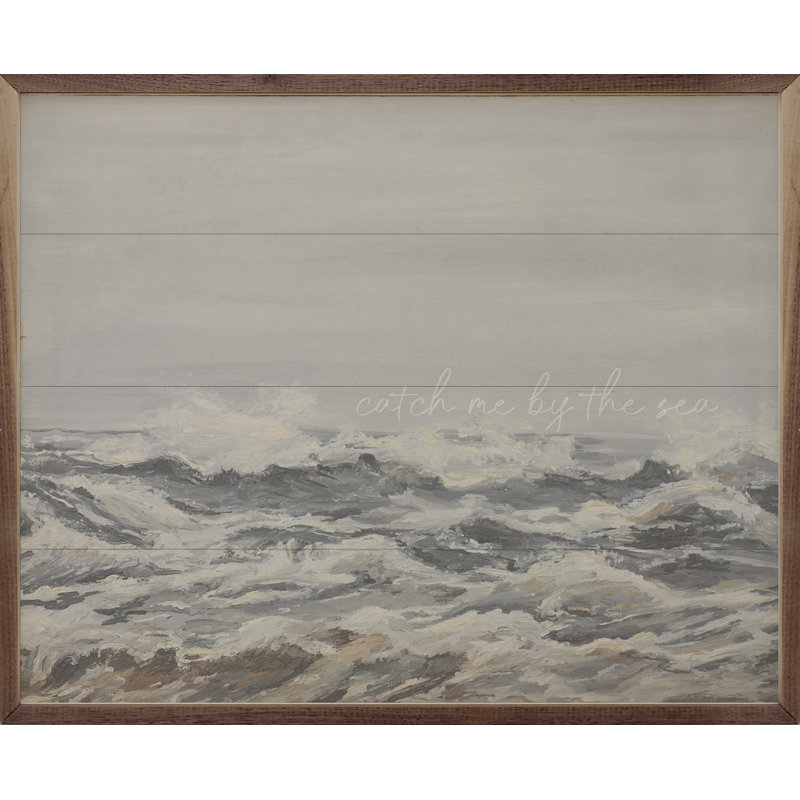 Catch Me By The Sea - gris, H 16 po x l 20 po