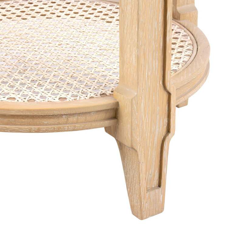Pierre Glass End Table, Natural