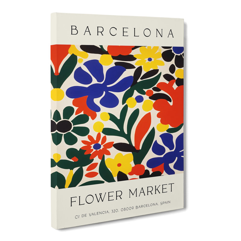 XMKTMKT-244 Flower Market Exhibition Barcelona No.2 - Wrapped Canvas Print, 50cm H x 35cm W x 3cm D