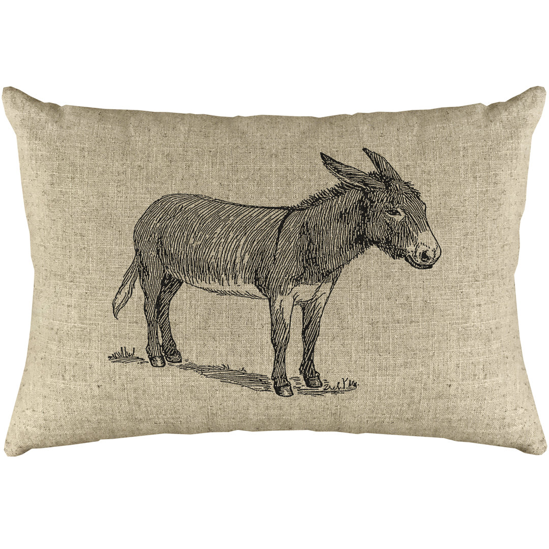  Donkey Linen Lumbar Pillow TheWatsonShop
