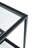 Square Black Glass Side Table