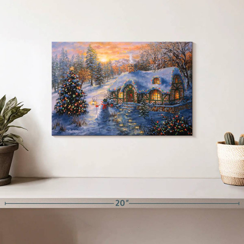 Christmas Cottage I, H 8 po x l 12 po