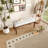Anakin Linen Upholstered Bench with Rubberwood Legs-1984186850