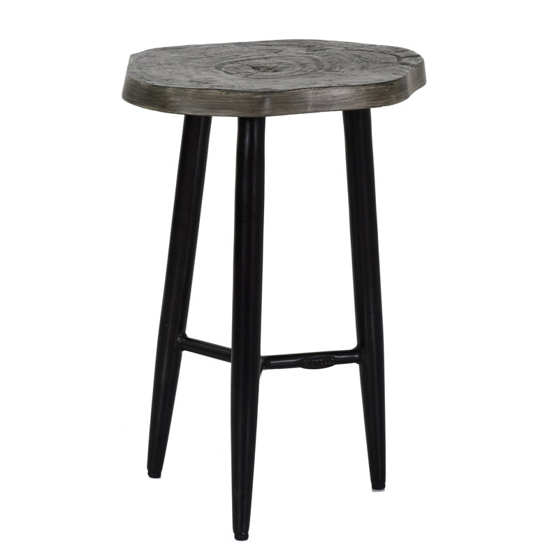 Nature's Wood Outdoor Side Table, 17" W x 18" L x 24" H