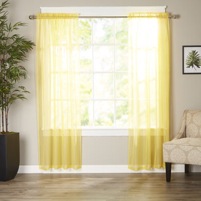 Sheer Sliding Panel Pair