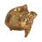 Figurine Resin Polyresin Sitting Elephant with Decorative Metallic Surface Boho Chic Whimsical Artistic Exotic Playful Intricate Carved Textured Trendy Contemporary Eclectic Statement Decor Accent