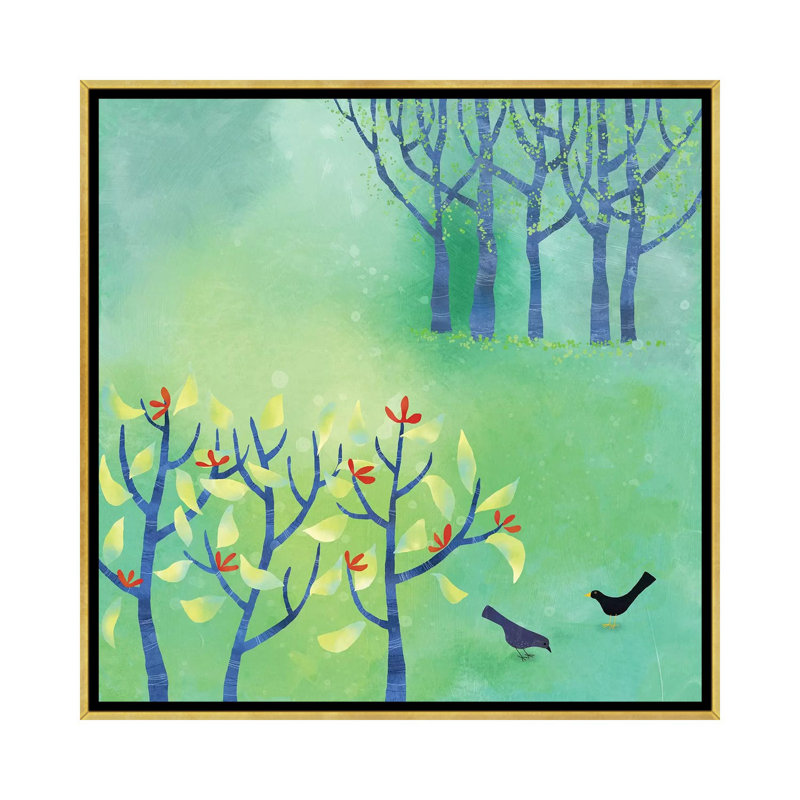 « April » par Nic squirrell-impression, H 18 po x l 18 po x 1,5 po, Pas de tapis, Toile encadrée d'or