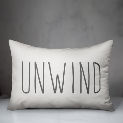 Yes! Textual Outdoor Reversible Throw Pillow