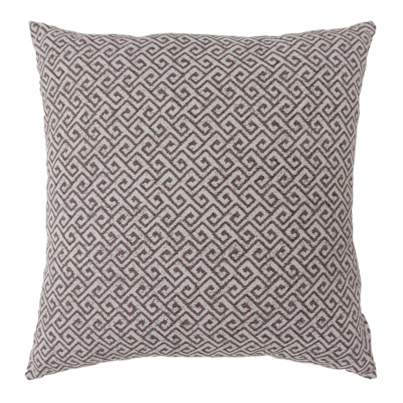 Housse de coussin carré et insert, H 18 po x l 18 po, Brun
