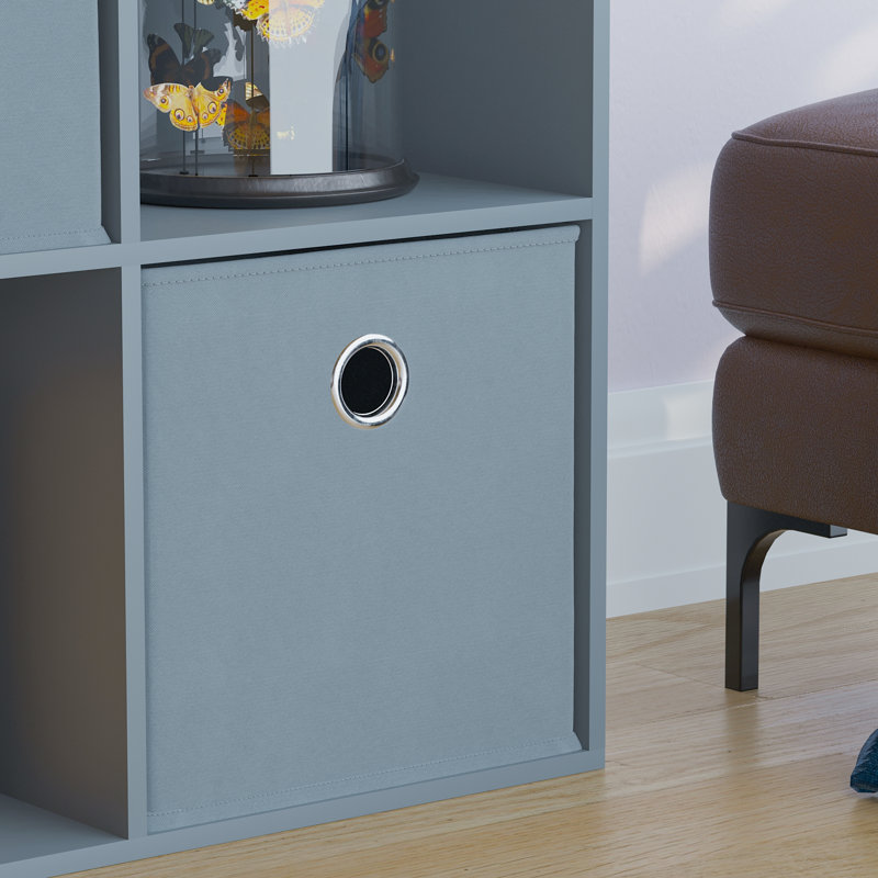 Herm 96.5 cm H x 96.5 cm W Cube Bookcase, Grey