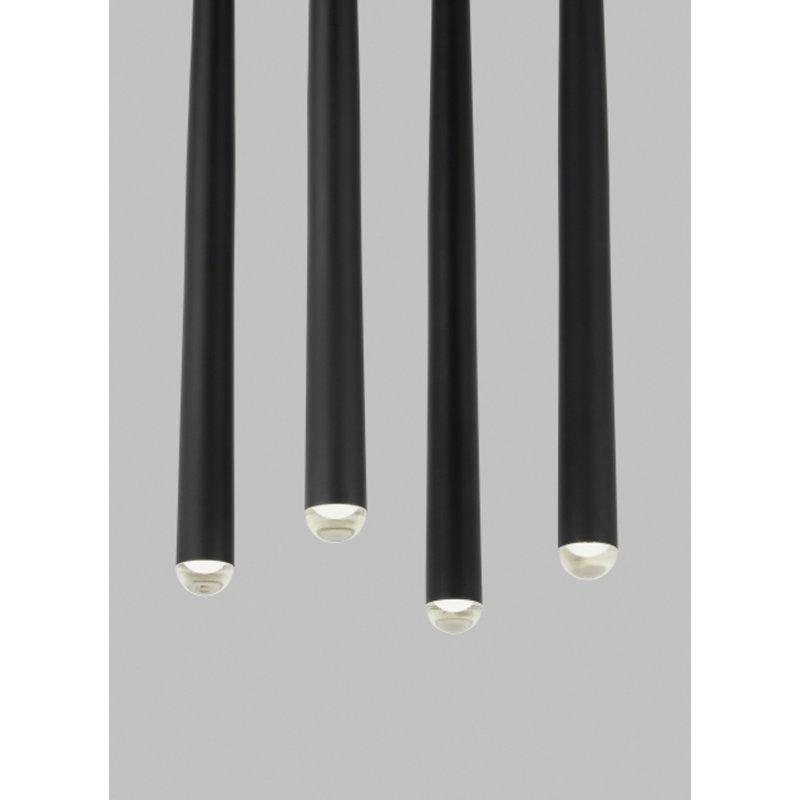 Pylon 4 - Light LED Pendant, Nightshade Black