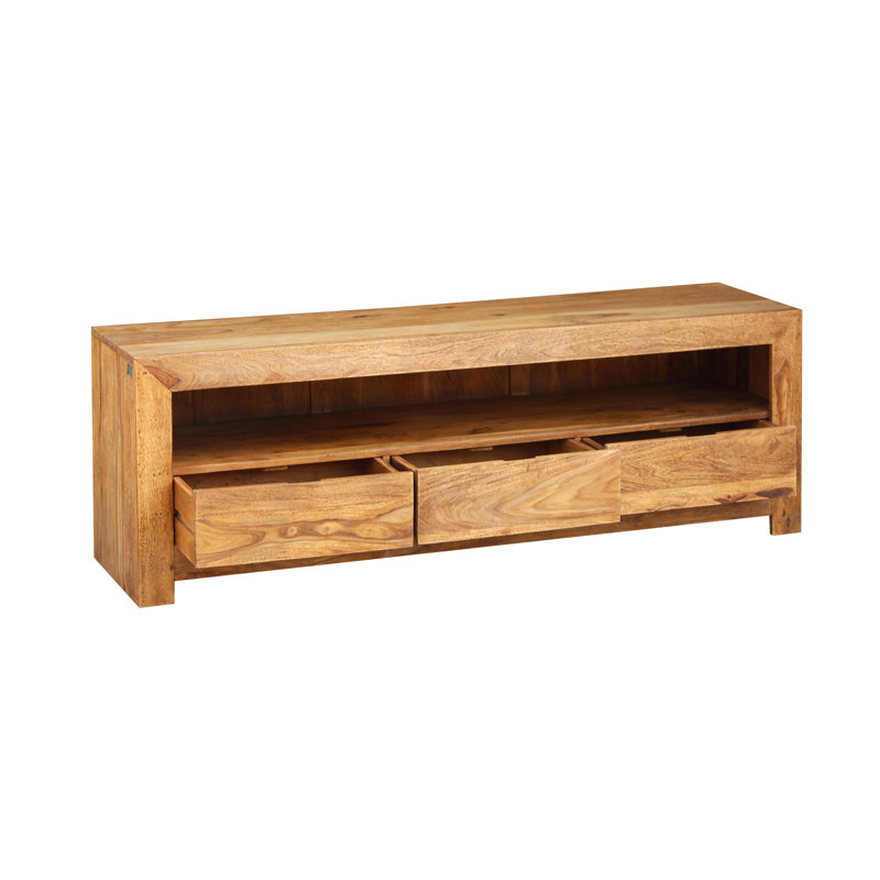 Donoghue Unfinished TV Stand for TVs up to 65", Natural