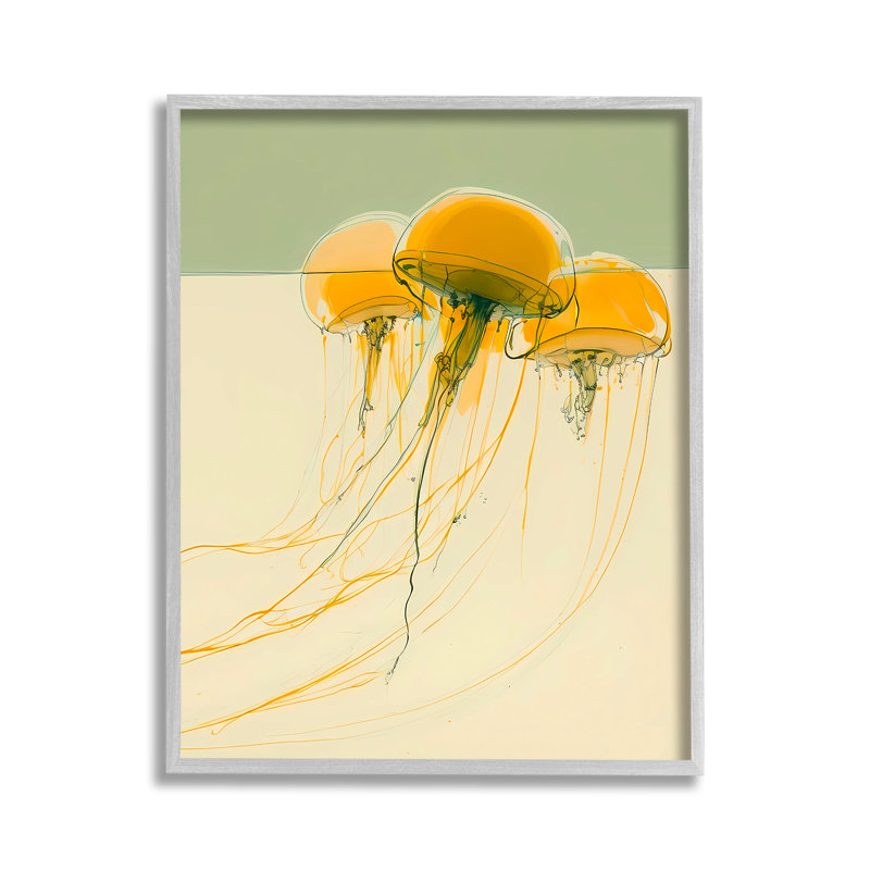 Abstrait, méduse, giclée, ArtWalker, noble, Estampe numérique Farmhouse, H 14 po x l 11 po