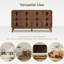 Multifunctional Sideboard Cabinet & Tv Console Table, 4-door Storage Cabinet With Adjustable Shelves