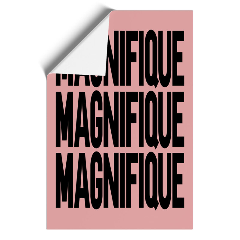 Magnifique Pink - Frameless Print, 42cm H x 30cm W x 0.1cm D