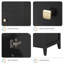 Meuble-lavabo noir 20 po | Lavabo en céramique et porte à fermeture en douceur