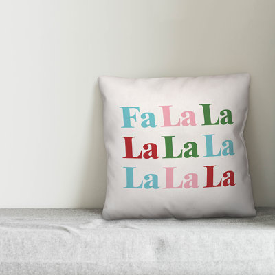  Fa La La Colorful Throw Pillow Cover