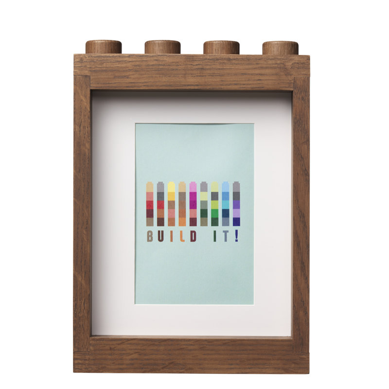 Wood Embossed Picture Frame, Dark Stained