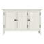 Buffet avec portes et tablettes réglables, buffet bohémien, armoire à crédence en bois pour chambre à coucher, salon, salle à manger, couloir, blanc grisâtre