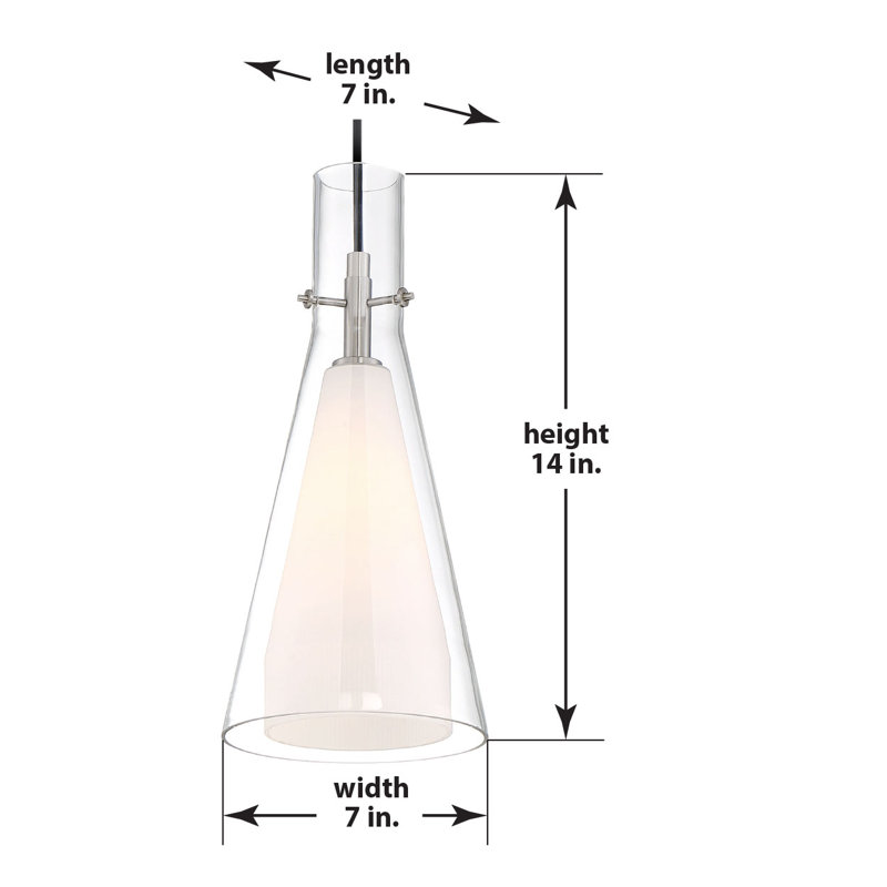 Alkmaar 1 - Light Brushed Nickel Single Pendant