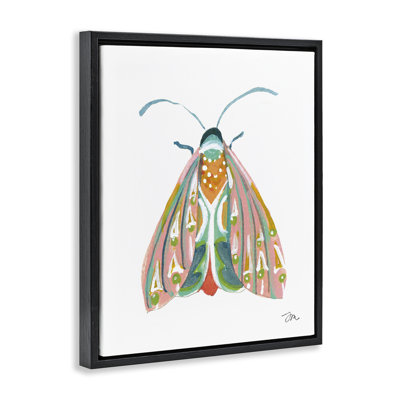  «Delicate Insect on White Floater», impression sur toile encadrée par Jessica Mingo