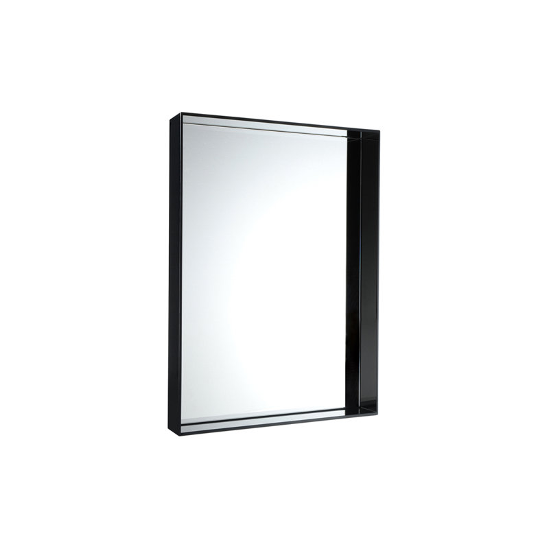 Only Me Wall Mirror, Glossy Black, 27.56" x 19.69"