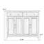 Banc de rangement pour chaussures en bois massif brun noisette
