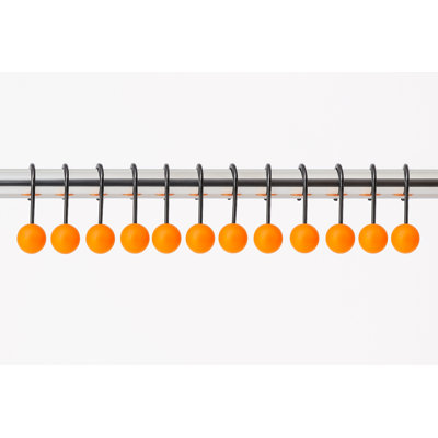 Polyresin Rust Resistant Shower Curtain Hook