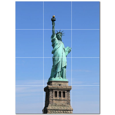 Famous Places Photo 12'' x 12'' Satin Ceramic Decorative Mural -  Picture-Tiles.com, PT500567-43XL