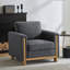 Fauteuil rembourré en tissu Harmonia-1224049537